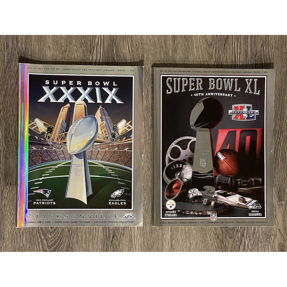 2005 & 2006 Super Bowl‎ Official Holographic Stadium Game Edition Programs